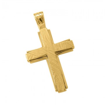Σταυρός Ανδρικός σε Χρυσό Κ14 ST009G0659