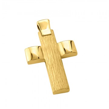Σταυρός ανδρικός σε χρυσό Κ14 ST010G0651
