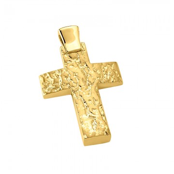 Σταυρός ανδρικός σε χρυσό Κ14 ST014G0628