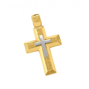 Σταυρός ανδρικός σε χρυσό Κ14 ST020G0594