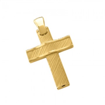 Σταυρός Ανδρικός σε Χρυσό Κ14 ST003G0670