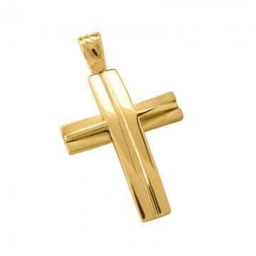 Σταυρός Ανδρικός σε Χρυσό Κ14 ST004G0666